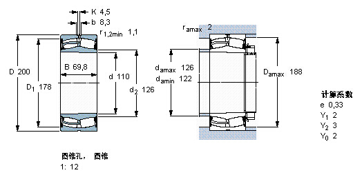 鑫宙國(guó)際貿(mào)易(上海)有限公司進(jìn)口23222CK軸承樣本圖