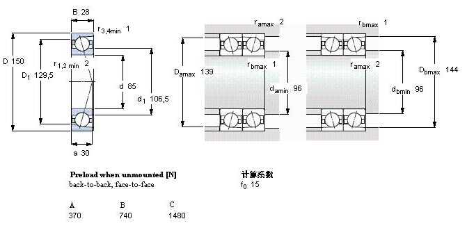 鑫宙國際貿(mào)易(上海)有限公司進口B7217C·T軸承樣本圖